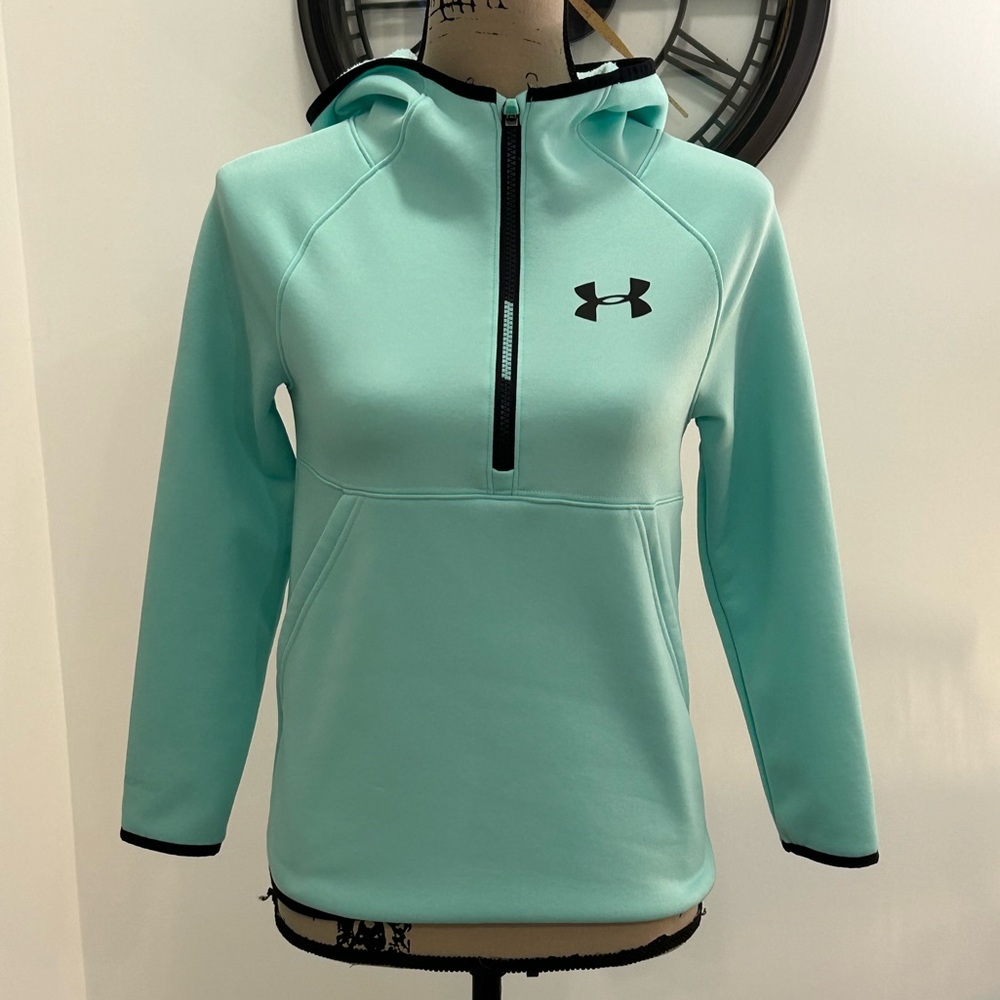 Under armour mint green girls hoodie